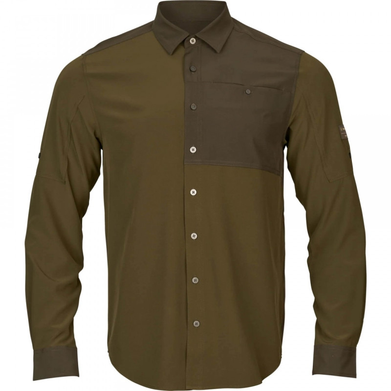 Marškiniai HARKILA Logmar lightweight (Dark olive/Willow green)