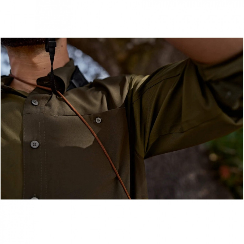Marškiniai HARKILA Logmar lightweight (Dark olive/Willow green)