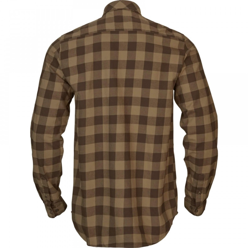 Shirt HARKILA Scandinavian (Antique bronze check)