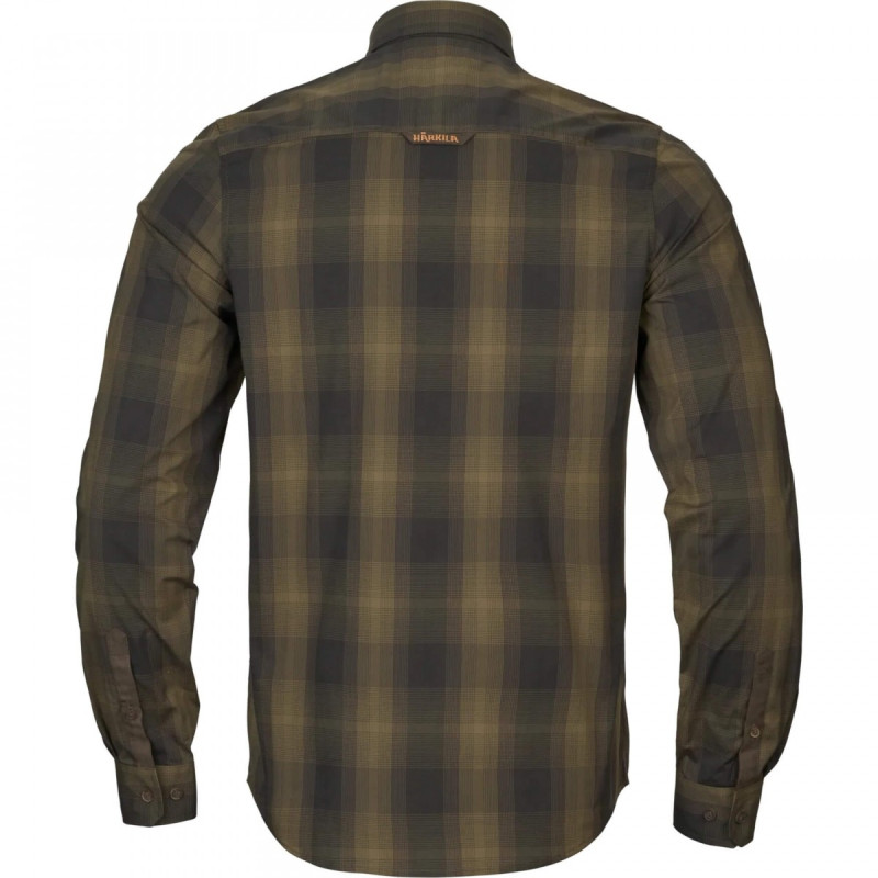 Shirt HARKILA Akkan (Willow green/Shadow brown)