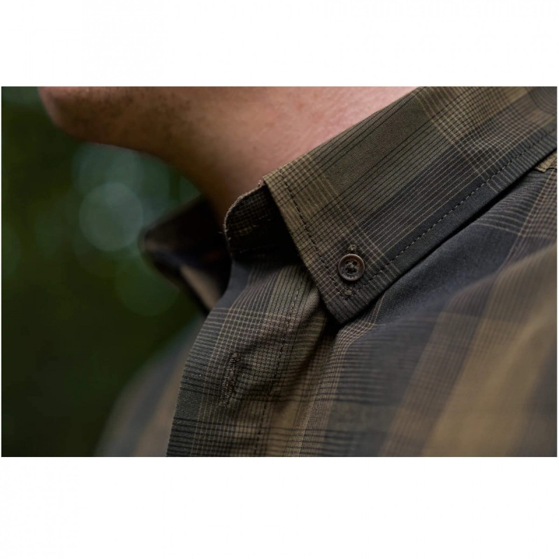 Shirt HARKILA Akkan (Willow green/Shadow brown)
