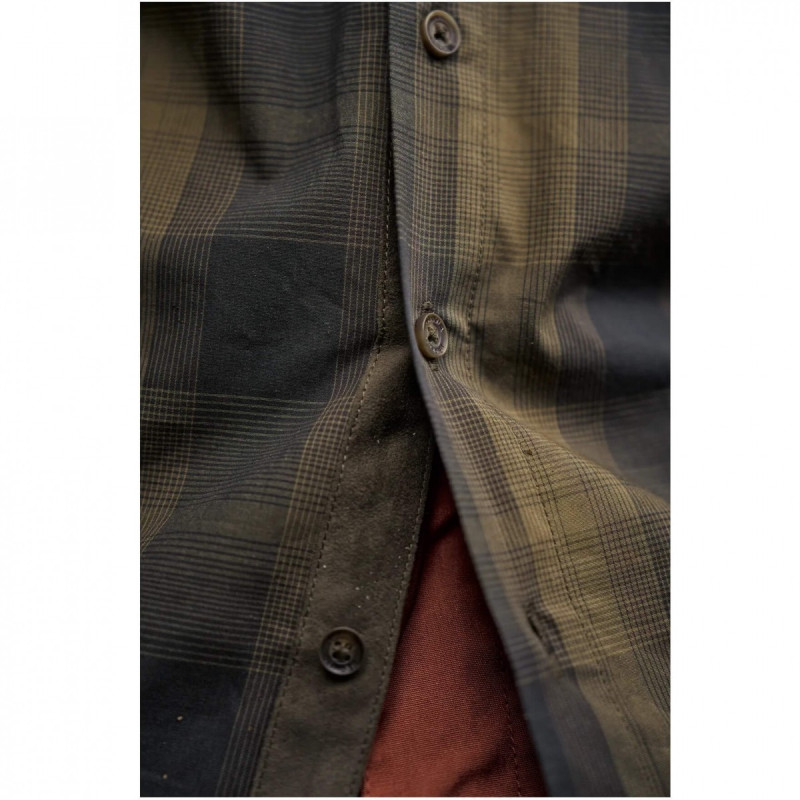 Shirt HARKILA Akkan (Willow green/Shadow brown)