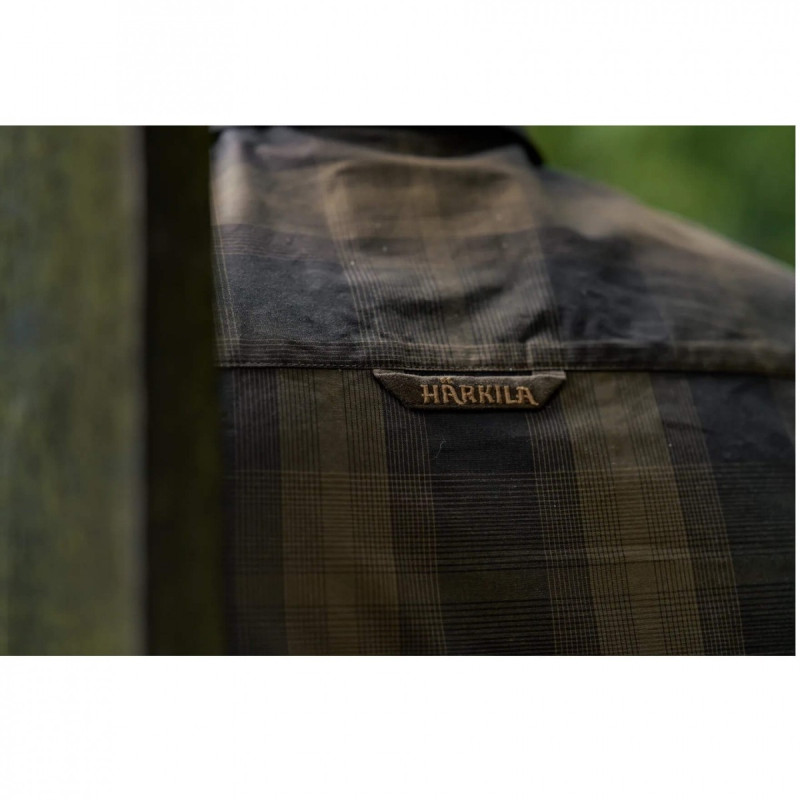 Shirt HARKILA Akkan (Willow green/Shadow brown)