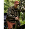 Shirt HARKILA Akkan (Willow green/Shadow brown)