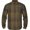 Shirt HARKILA Akse L/S (Willow green check)