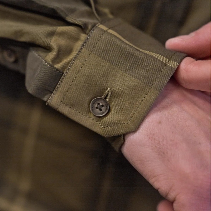 Shirt HARKILA Akse L/S (Willow green check)