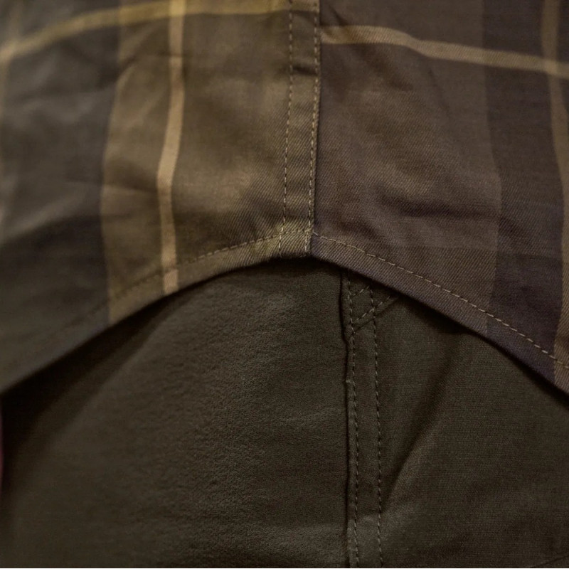 Shirt HARKILA Akse L/S (Willow green check)