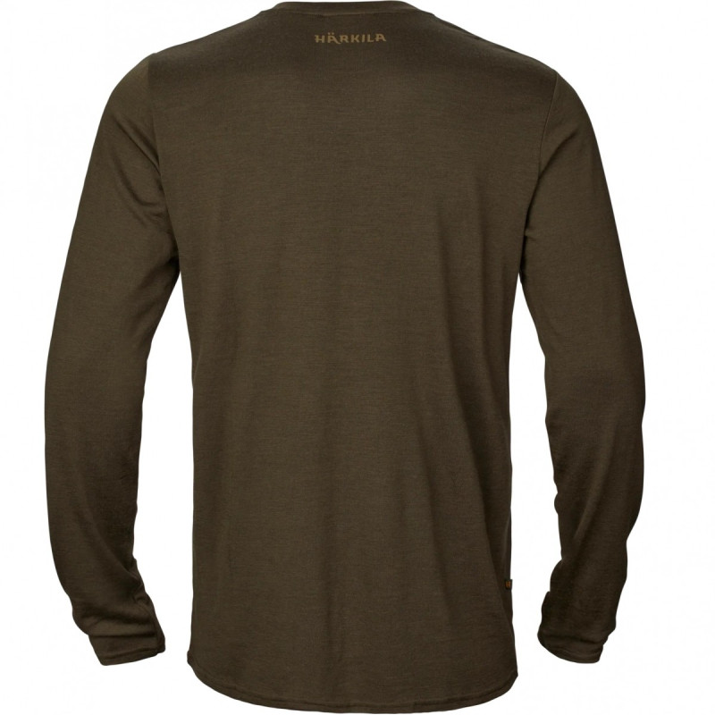 Marškinėliai HARKILA Game L/S, Willow green stag)