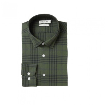 Shirt CHEVALIER Carlton Contemporary Fit (Dark Forest Checked)