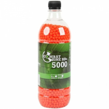 Šratai UMAREX AIRSOFT COMBAT ZONE 6 mm, raudoni/oranžiniai 5000 vnt (2.5672)