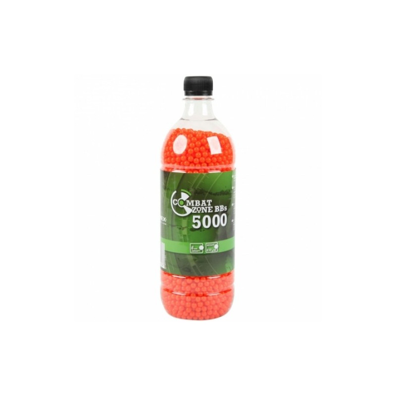 Šratai UMAREX AIRSOFT COMBAT ZONE 6 mm, raudoni/oranžiniai 5000 vnt (2.5672)