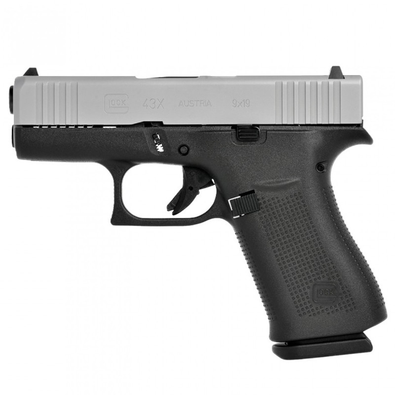 Pistoletas Glock 43X Silver kal. 9x19 47804