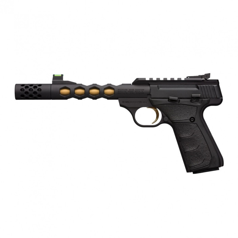 Pistoletas Browning Buck Mark Vision Black Gold HEX UFX Thr ADJ S, 22LR