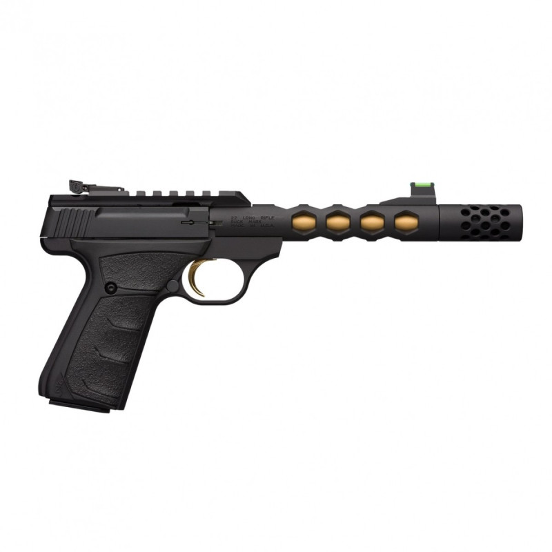 Pistoletas Browning Buck Mark Vision Black Gold HEX UFX Thr ADJ S, 22LR