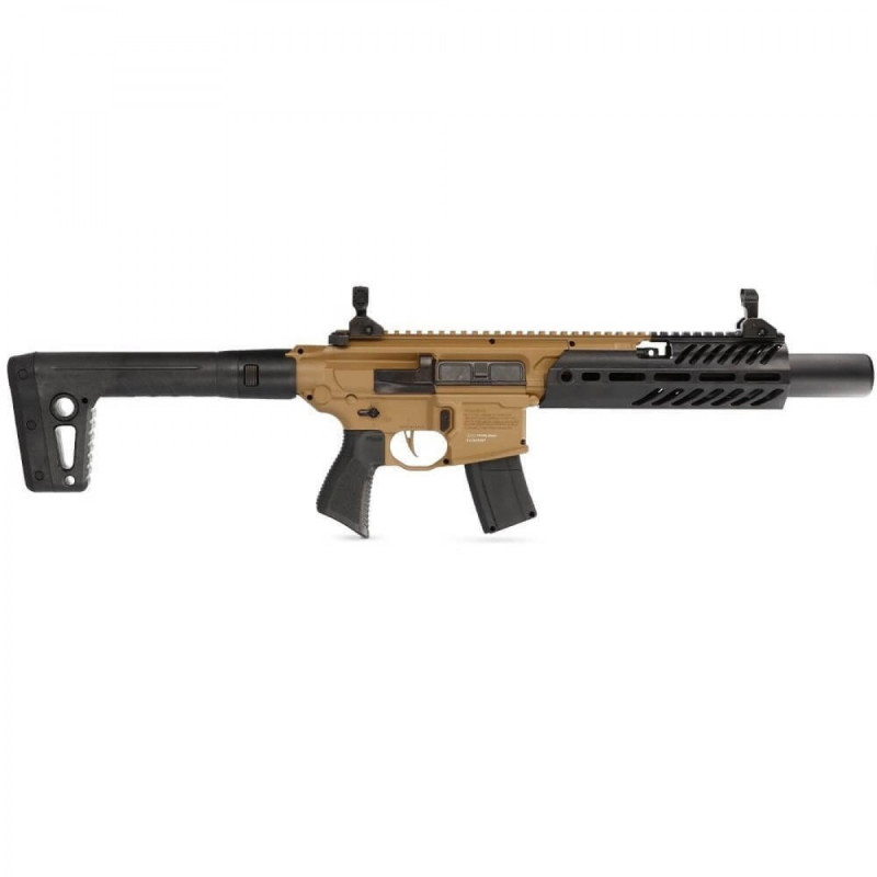 Pneumatinis šautuvas SIG SAUER MCX Canebrake, CO2, 30RD, FDE/BLK (AIR-MCX-CANEB