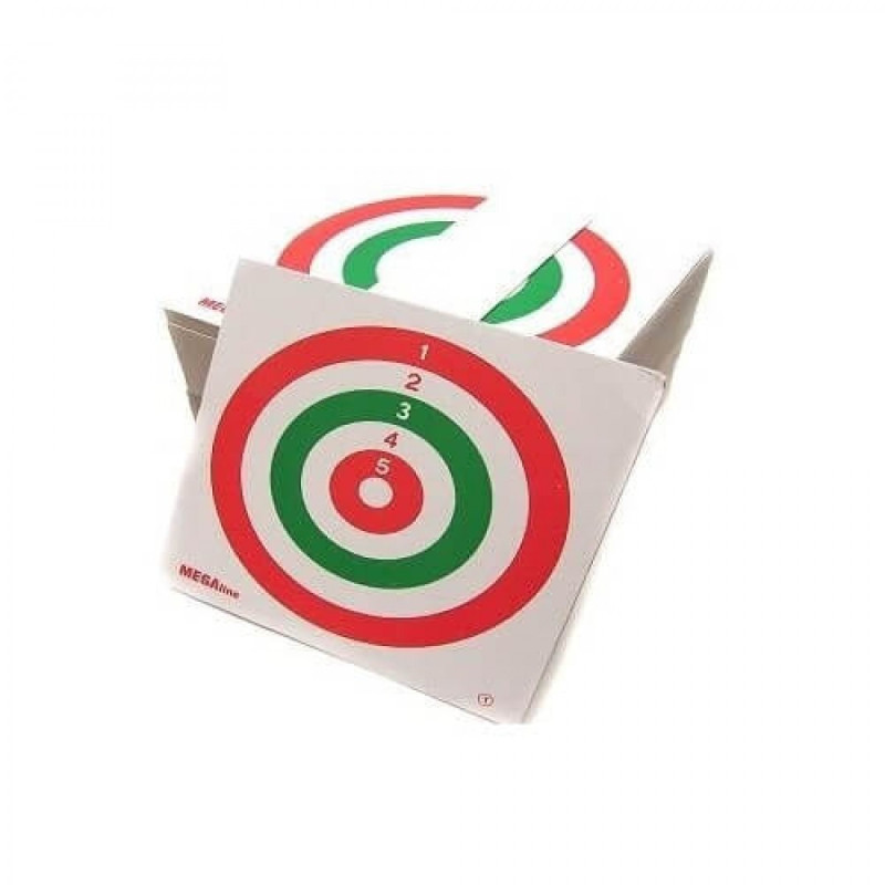 Paper target MegaLine Tricolour 14x14 cm 1pcs (1298)