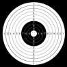 Paper target BORNER Black/White 14x14 cm 1pcs (H1405) 