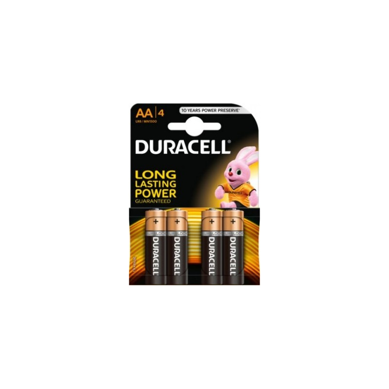 Batteries Duracell R6 AA 1.5V 4pcs.