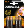 Batteries Duracell R6 AA 1.5V 4pcs.