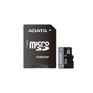 Atminties kortelė ADATA 32GB Class 10 UHS-1 (U1) su SD adapteriu (MICROSD/32GB-