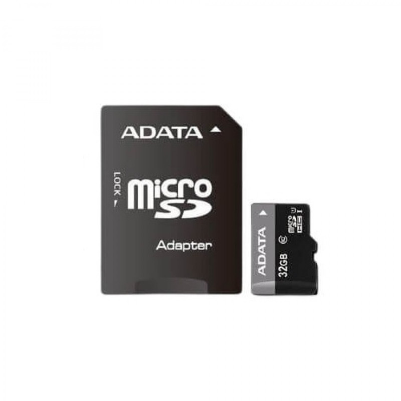 Atminties kortelė ADATA 32GB Class 10 UHS-1 (U1) su SD adapteriu (MICROSD/32GB-