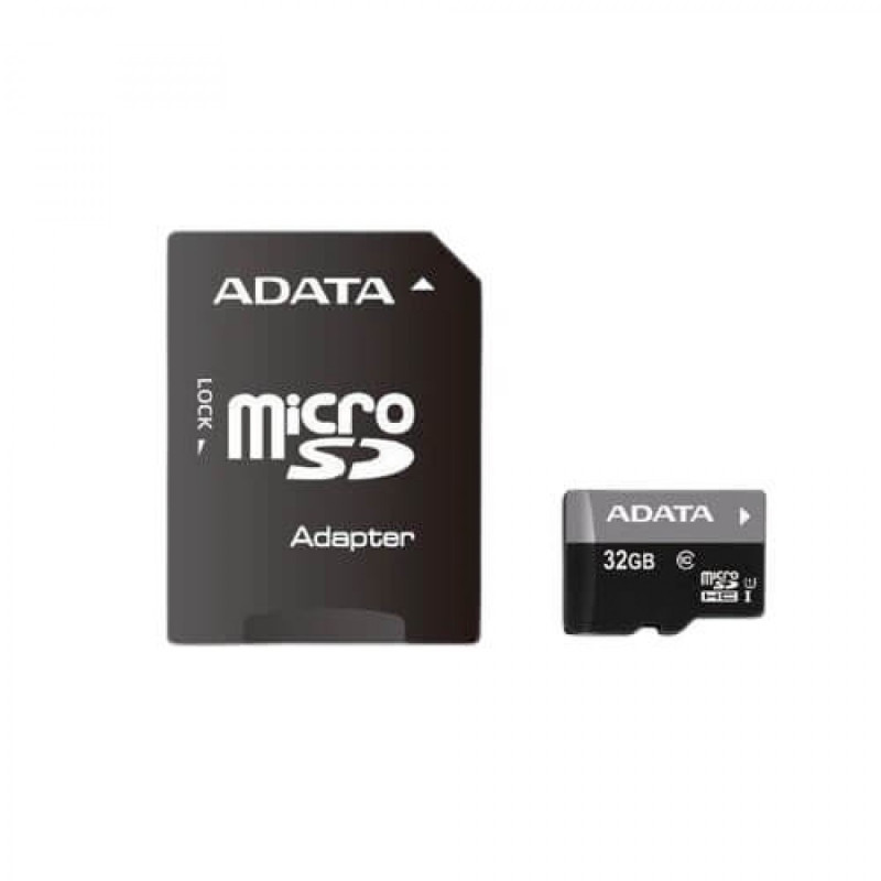 Atminties kortelė ADATA 32GB Class 10 UHS-1 (U1) su SD adapteriu (MICROSD/32GB-