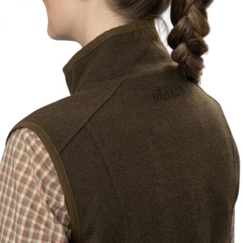 Women waistcoat HARKILA Sandhem Pro (Forest green)