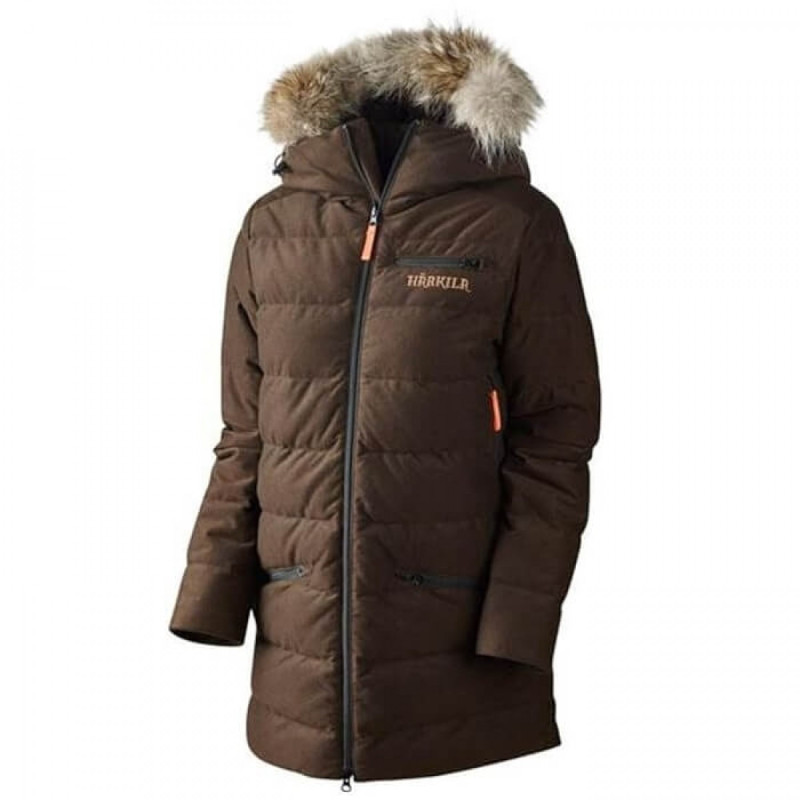 Moteriška striukė HARKILA Expedition Down (Shadow brown)