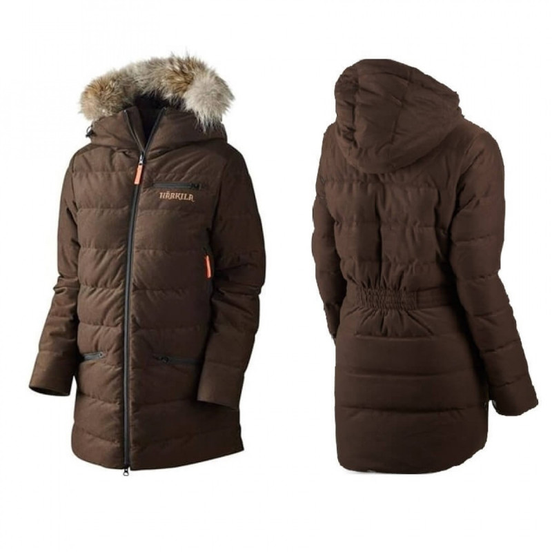Moteriška striukė HARKILA Expedition Down (Shadow brown)