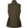 Women waistcoat HARKILA Retrieve (Dark warm olive/Burgundy)
