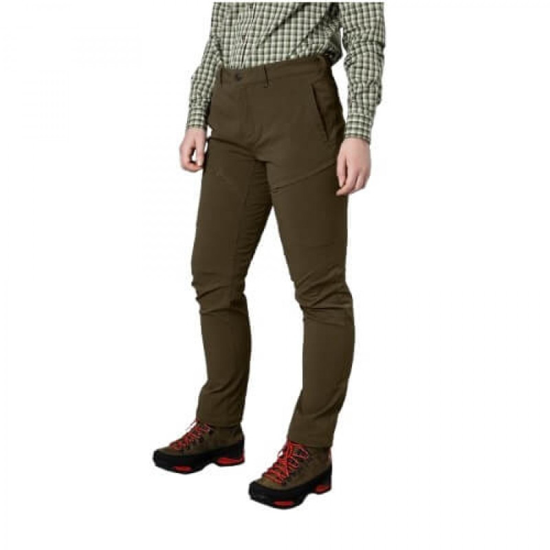 Women trousers HARKILA Retrieve Light (Dark warm olive)