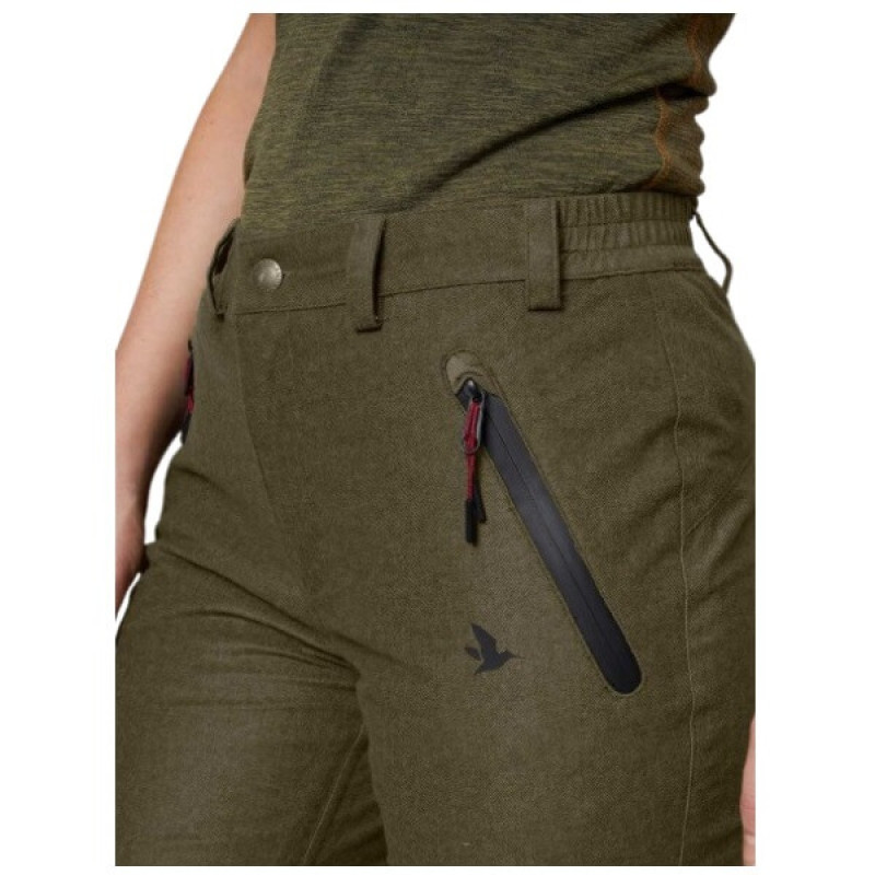 Moteriškos kelnės SEELAND Avail (Pine green melange)