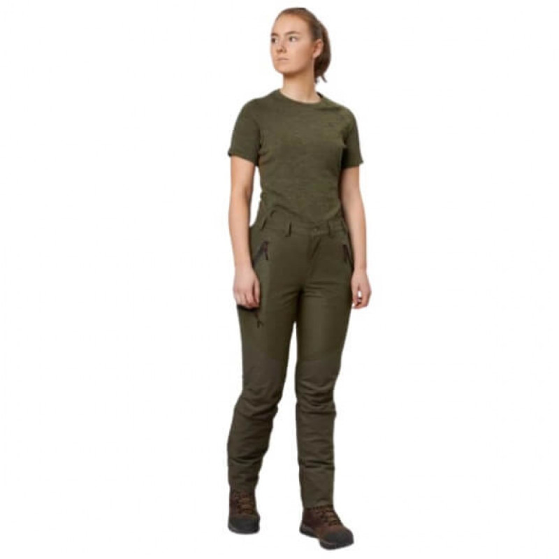 Moteriškos kelnės SEELAND Avail (Pine green melange)