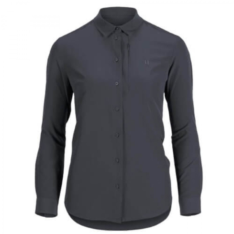 Moteriški marškiniai HARKILA Trail L/S (willow green)