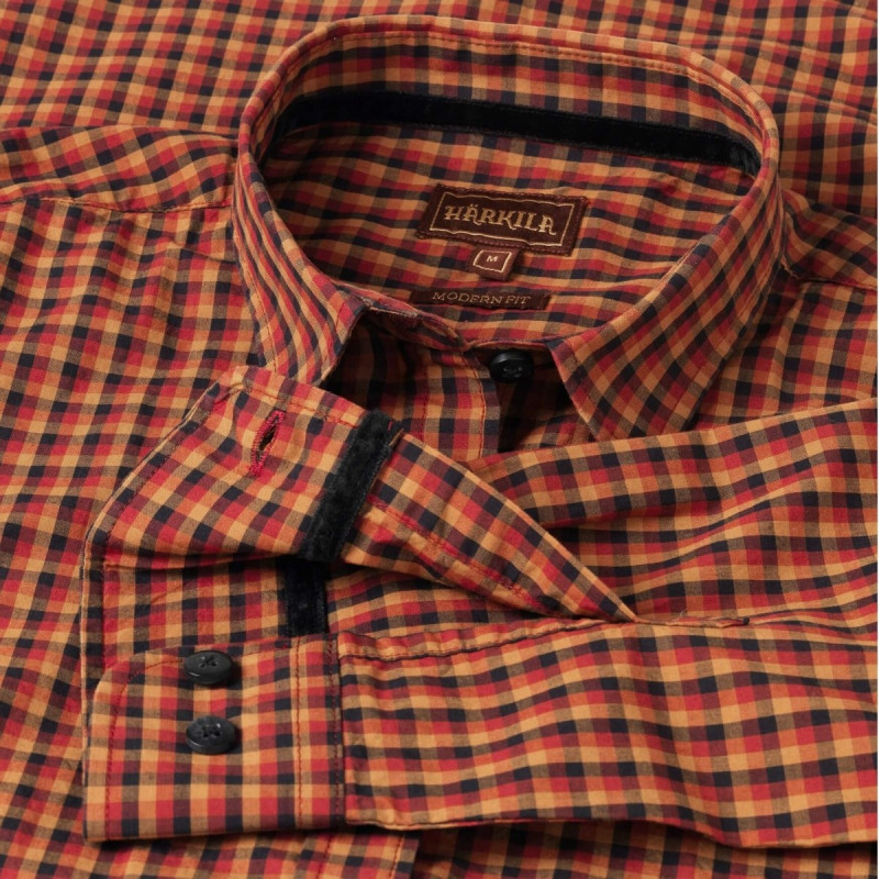 Moteriški marškiniai HARKILA Selja Lady L/S (Red/Black check)