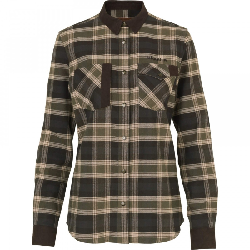 Marškiniai HARKILA Aivak L/S moteriški (olive)
