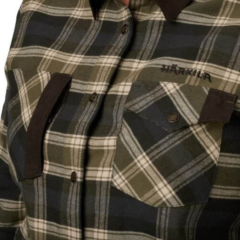 Marškiniai HARKILA Aivak L/S moteriški (olive)