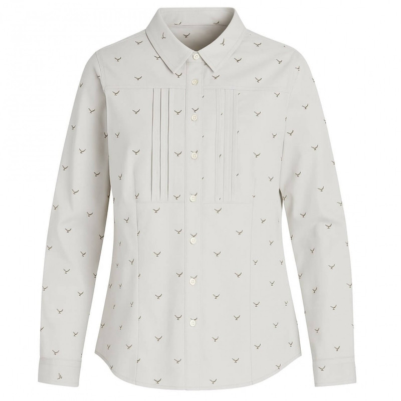 Women shirt SEELAND Grace (Tofu duck print, white)
