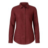 Moteriški marškiniai HARKILA Aslaug linen (Burgundy)