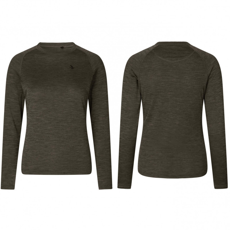 Women t-shirt SEELAND Active L/S (Meteorite)