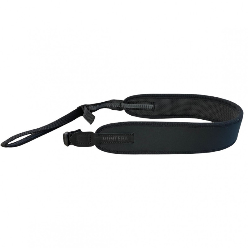 Gun sling Huntera black with suede leather details 79-110 cm HDI101BL