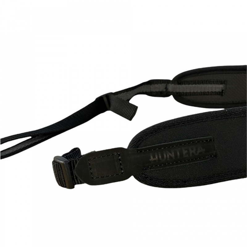 Gun sling Huntera black with suede leather details 79-110 cm HDI101BL