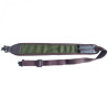 Gun sling Huntera green with clamps (119x7cm) HDI201GR