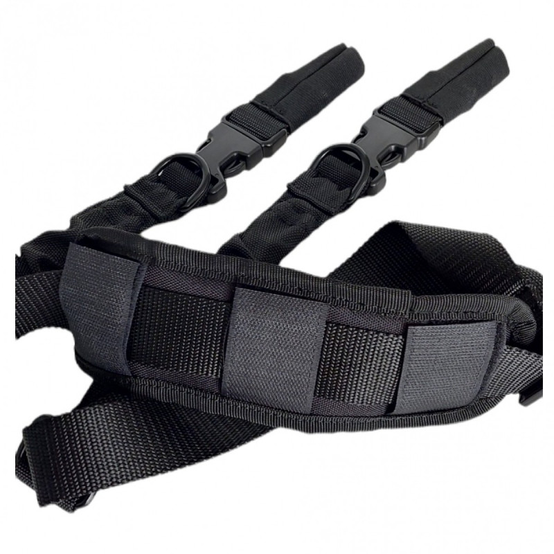 GUN SLING Tacbull with a hooks, black (TB-1PT-SH)