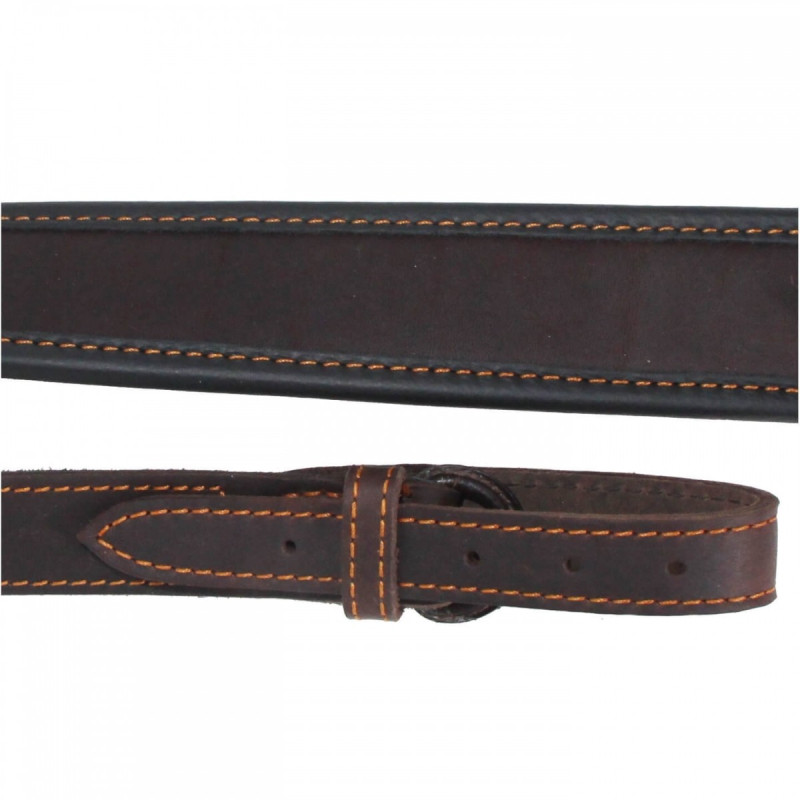 Gun sling AKAH leather, anti slip, 103cm (brown)