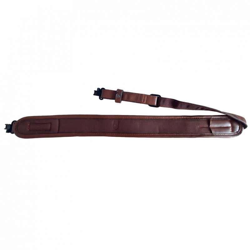 Gun sling HUNTERA with 3,5mm swivels, 119x7cm HDI601BR (brown/leather)