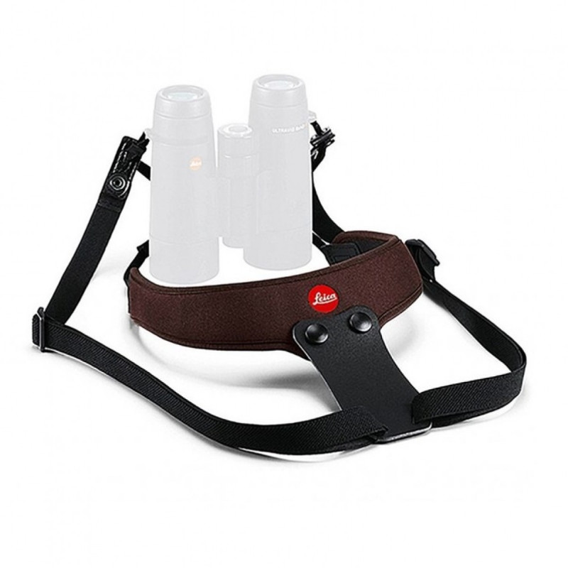 Binoculars strap LEICA neoprene Sport, chocolate brown (42057)