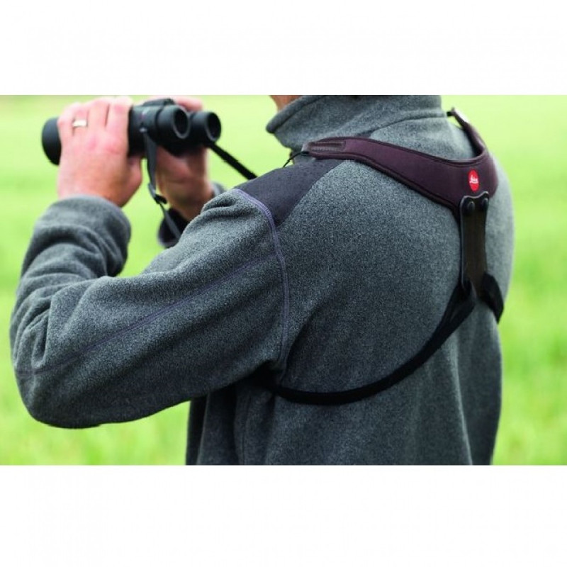 Binoculars strap LEICA neoprene Sport, chocolate brown (42057)