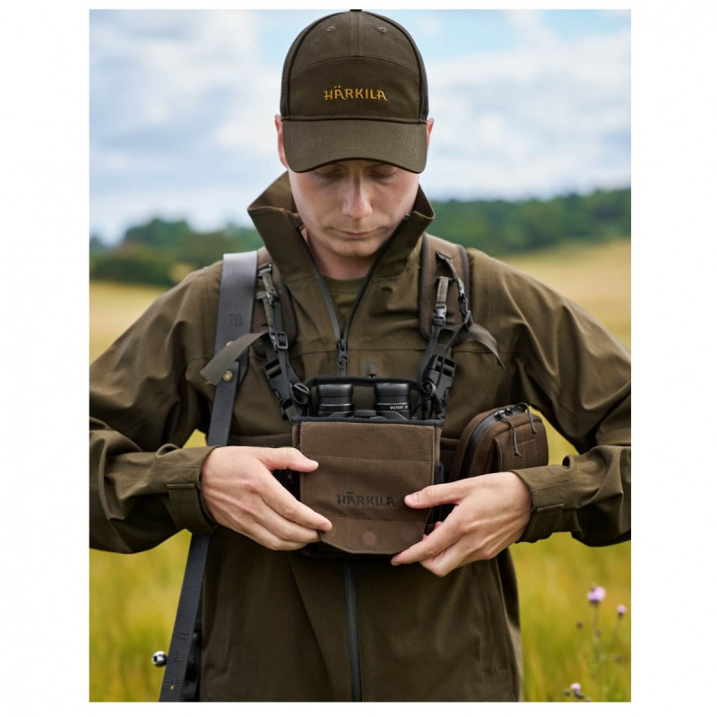 Dėklas žiūronams su petnešomis HARKILA Bino Harness (Willow green)