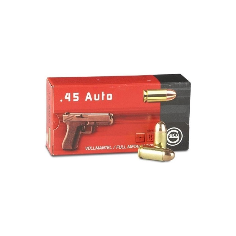 Šoviniai Geco .45 Auto 14,9 g. FMJ.